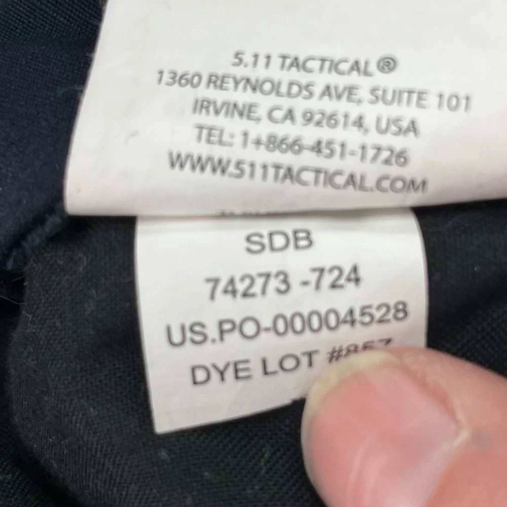 5.11 Tactical Mens Cargo Pants Blue Size 40 Altered‎ L 26 Utility Work Outdoor